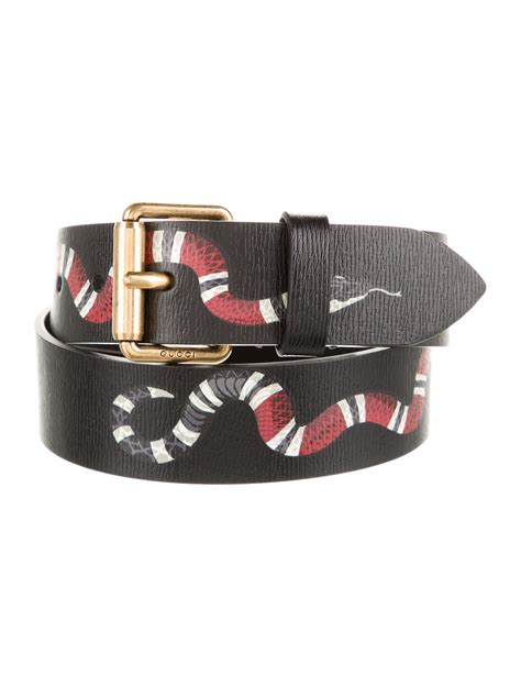 buy gucci king snake leather belt for cheap